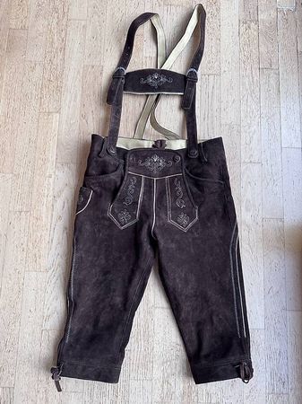 Trachtenlederhose dunkelbraun