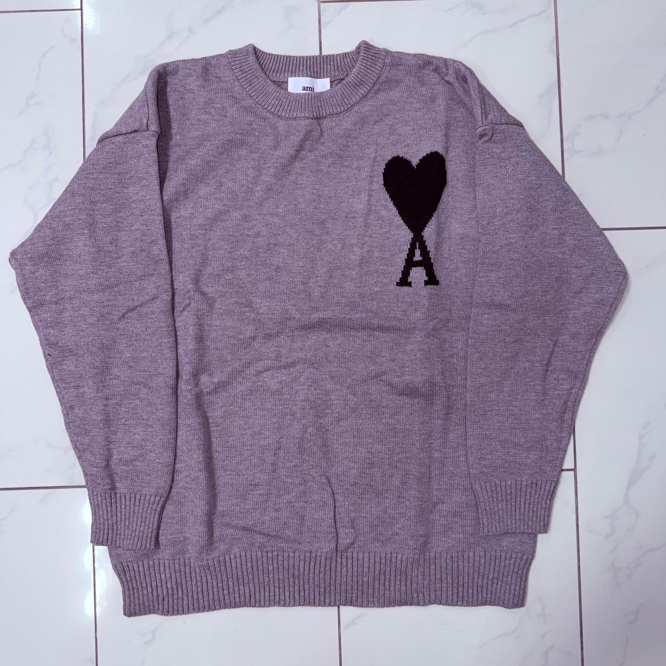 Maglioni & Felpe: Ami Paris Pullover Grau Grösse L – Nuovo (secondo la descrizione) da Liestal venduto da tha_dg6j