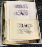 Schweiz: Kistchen mit min. 2000 4erblocks PJ + PP + Werbe