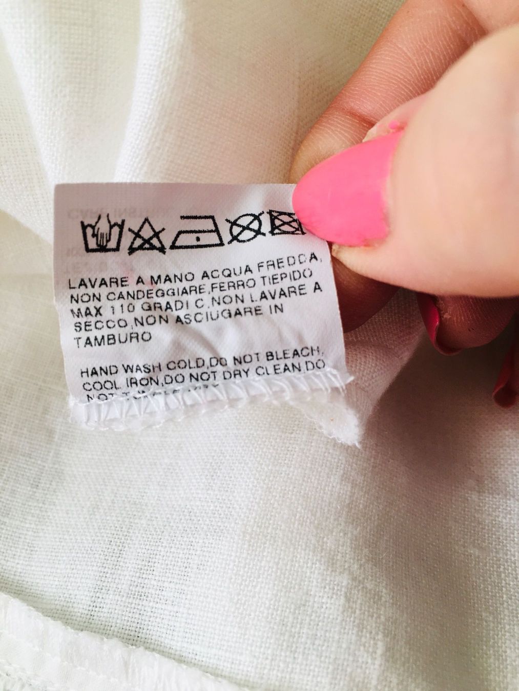 Camicette: Wunderschöne lange weisse Bluse aus Leinen mit Glasperlen – Usato da Bern venduto da Smile-2707 6