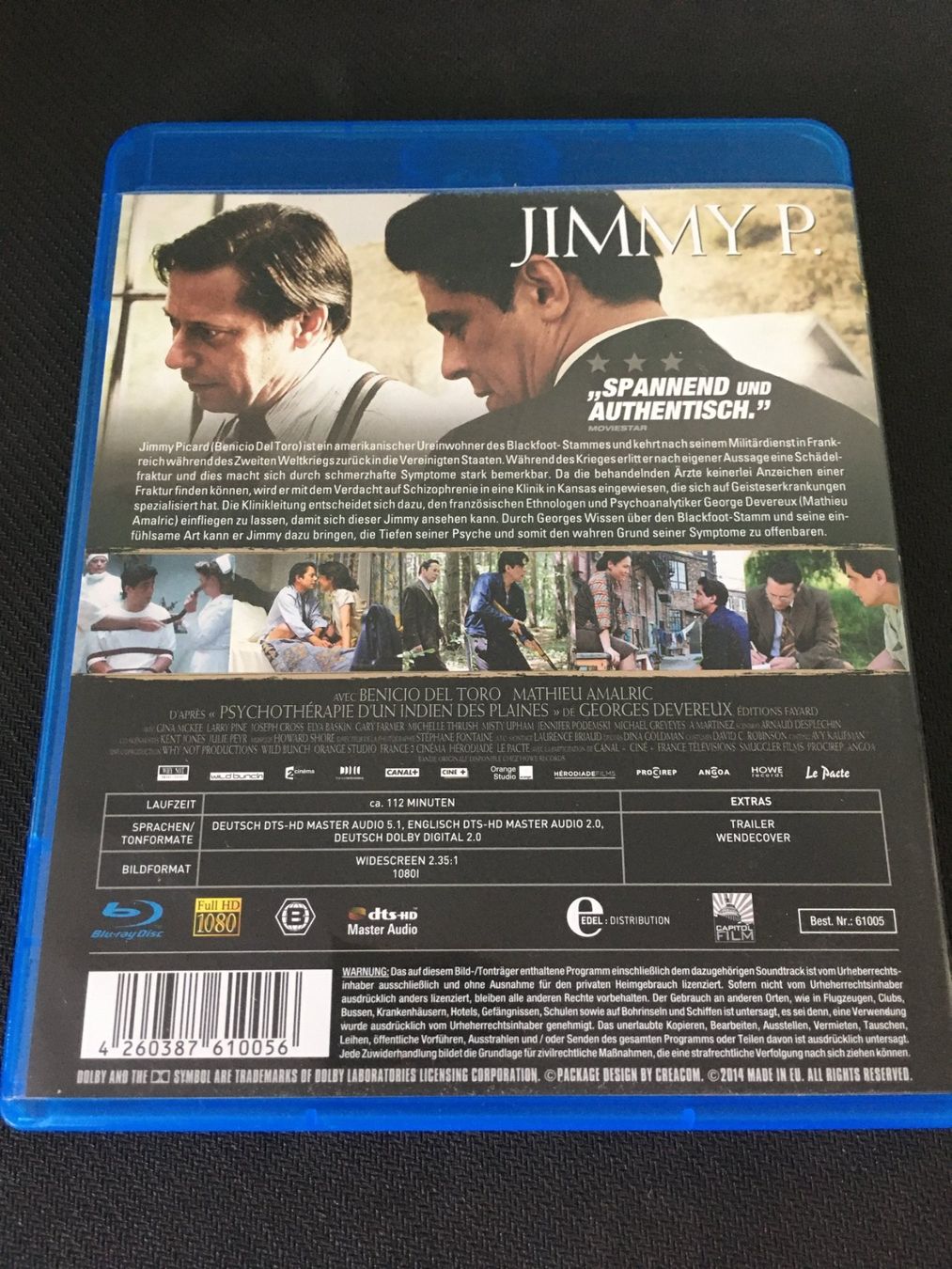 Tutti i DVDs: Jimmy P. [Blu-ray] – Usato da St.Gallen venduto da MedienJoe 1