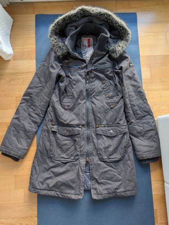 Khuio Winterjacke Damen Gr. S warm Kunstpelz Kapuze