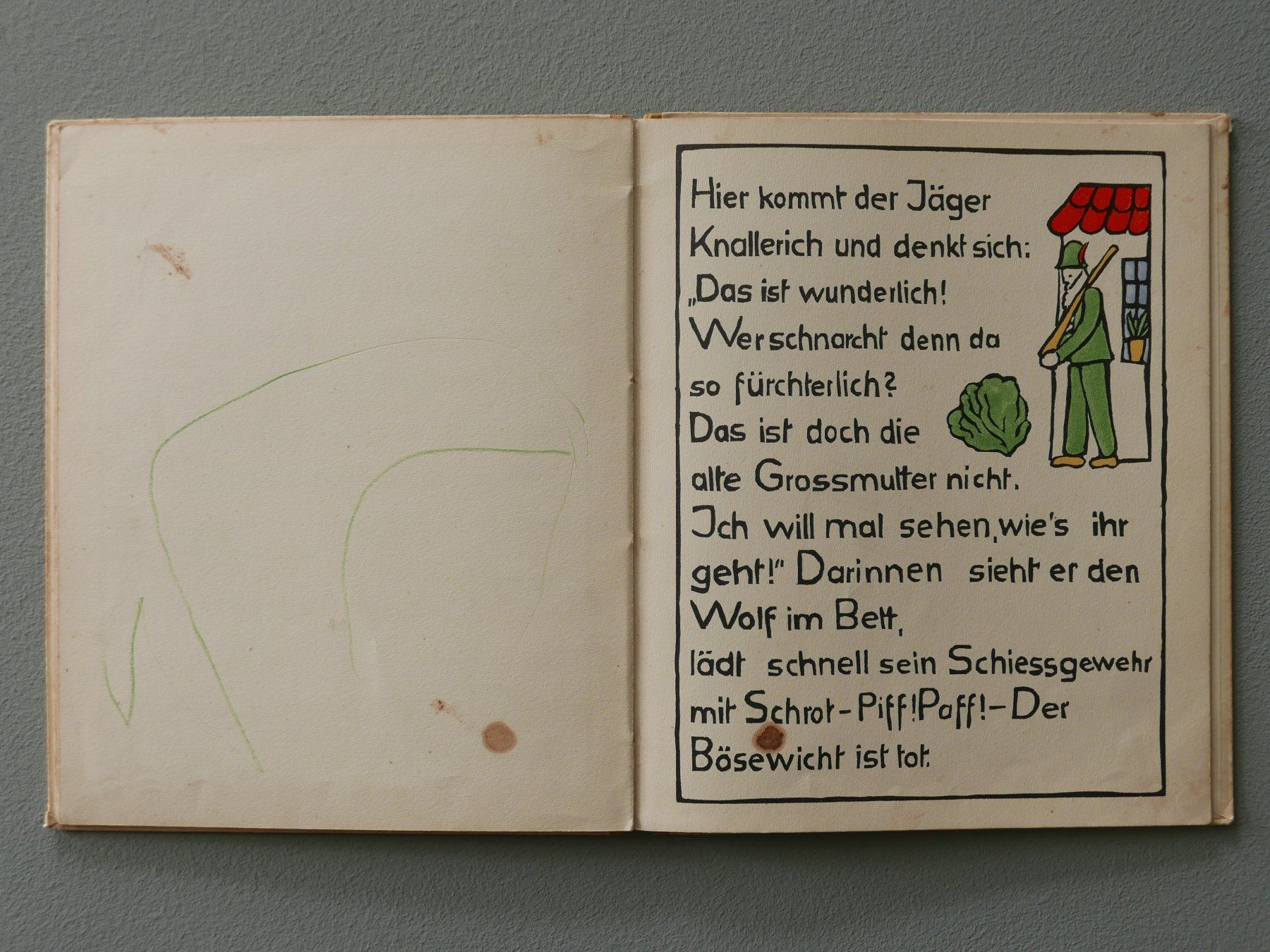 Bücher: DIE GESCHICHTE VOM ROTKÄPPCHEN 1940 – Gebraucht aus Balgach von Zwischenraum 7
