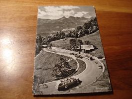 Brünigstrasse, mit Postautos, belebt, 1957, o Brünig