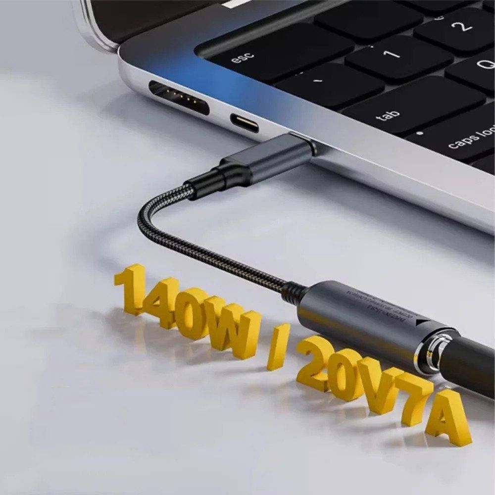 Hewlett Packard Caricabatterie: HP Adapter Dongle, Rundstecker 4.5mm auf USB-C, 140W (NEU) – Nuovo e nell'imballaggio originale da Höri venduto da Nastaq 4