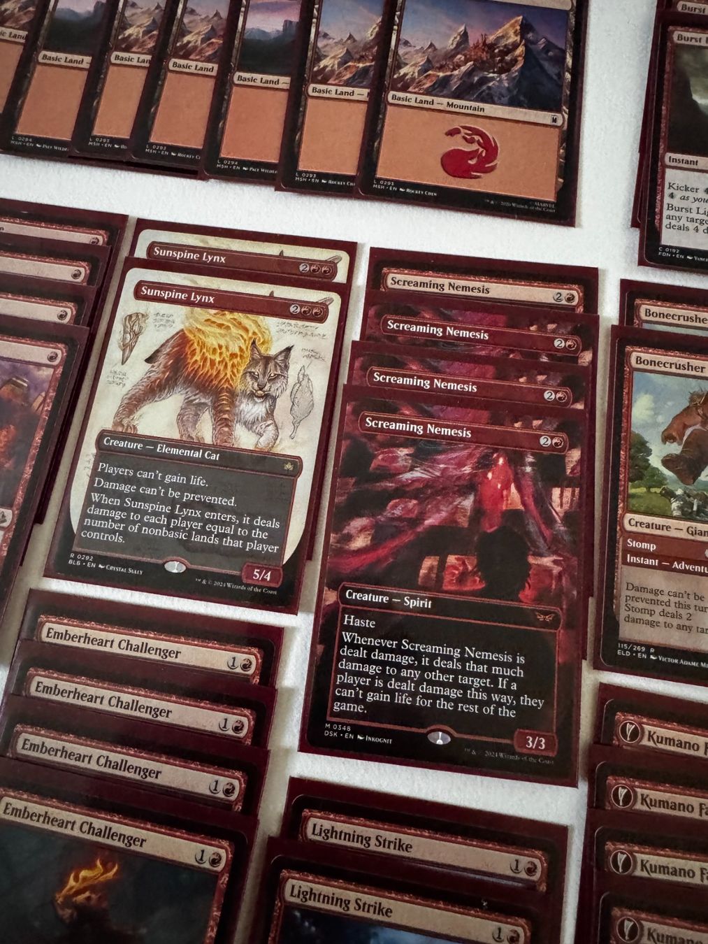 Magic The Gathering Carte collezionabili: Magic the Gathering - Mono Red Deck - 60 Cards. – Usato da Bubikon venduto da heatzh 3