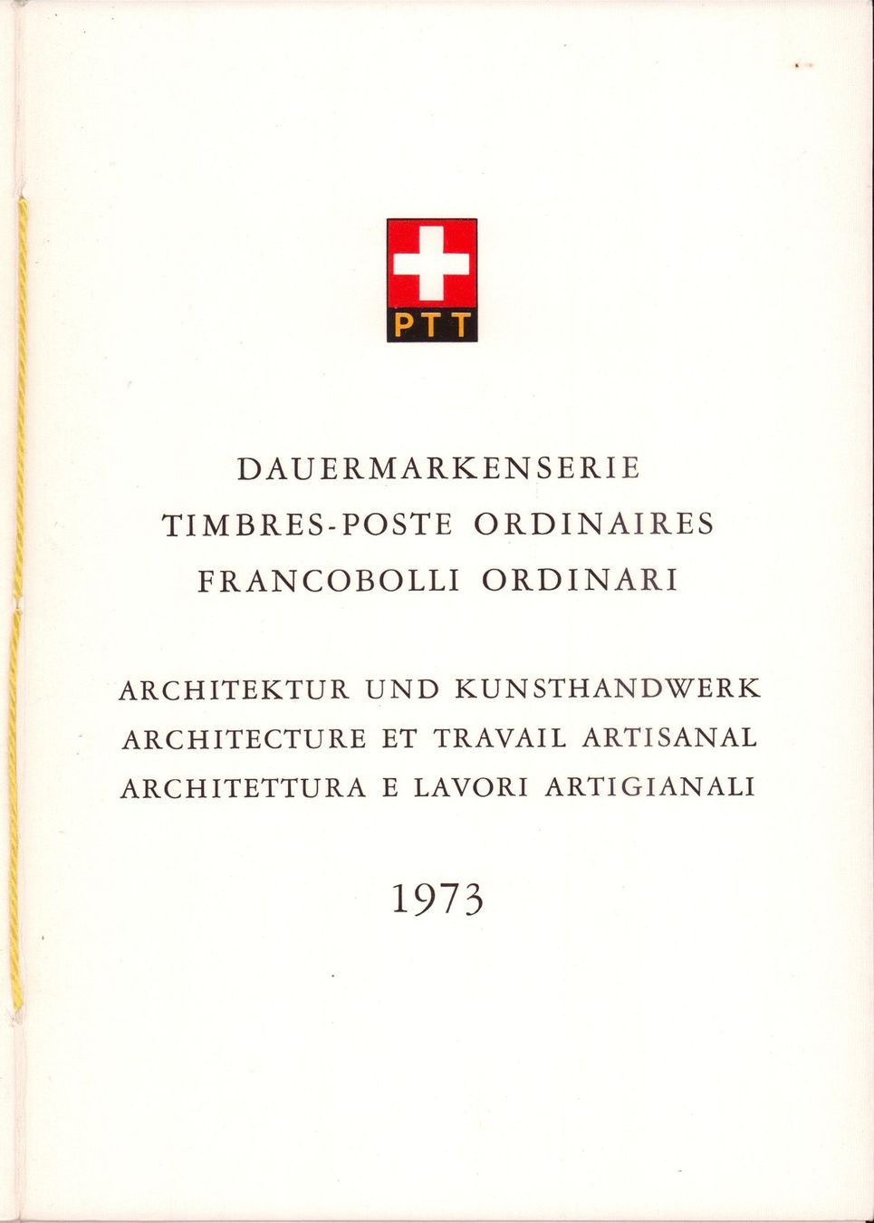 Tutti i francobolli: 1973 Faltblatt Nr.117 Architektur – Usato da Eggersriet venduto da stamp303 1
