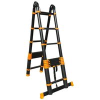 Teleskopleiter klappbar 560 cm Anlegeleiter Stehleiter