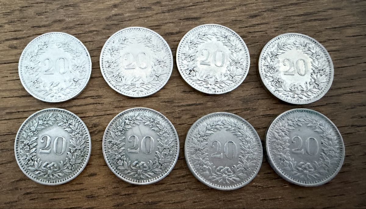 Tutti le monete: 8 alte 20 Rp Stücke – Usato da Seengen venduto da Gegu2 1