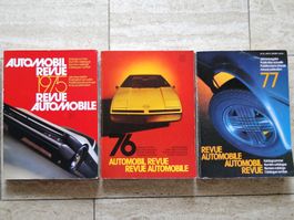 Automobil Revue Kataloge 1975 - 1976 - 1977