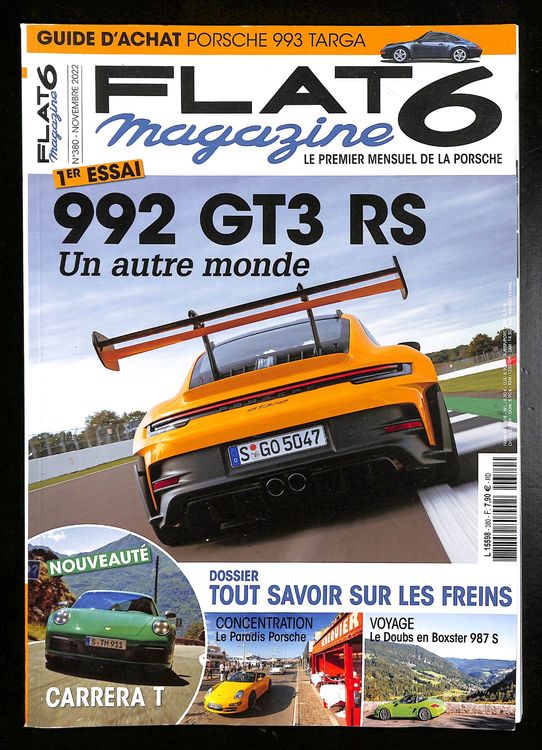 FLAT 6 magazine 2022 PORSCHE 992 GT3 RS, Carrera T, Boxter (Gebraucht ...