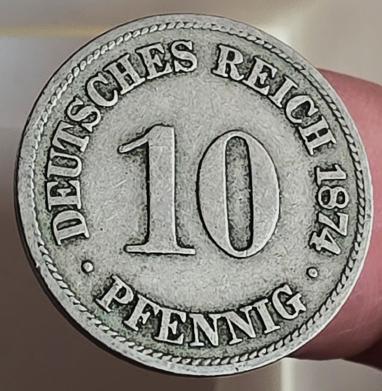 Tutti le monete: DEUTSCHLAND 10 PFENNIG 1874 B – Usato da winterthur venduto da CoinPassion 1