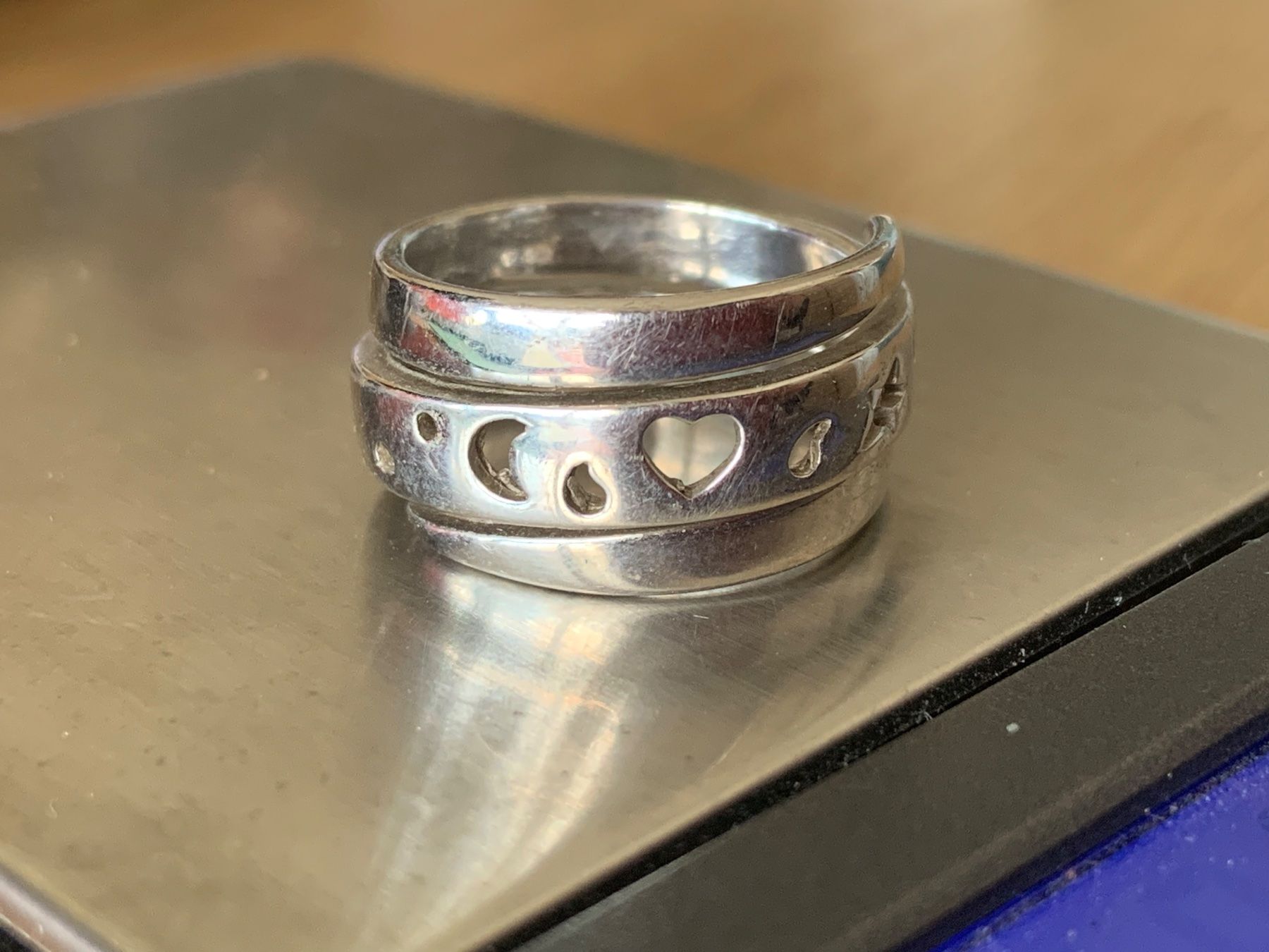 Anelli: Silberring Herz und Mond (54) – Usato da Laufen venduto da Bellebellezza 4
