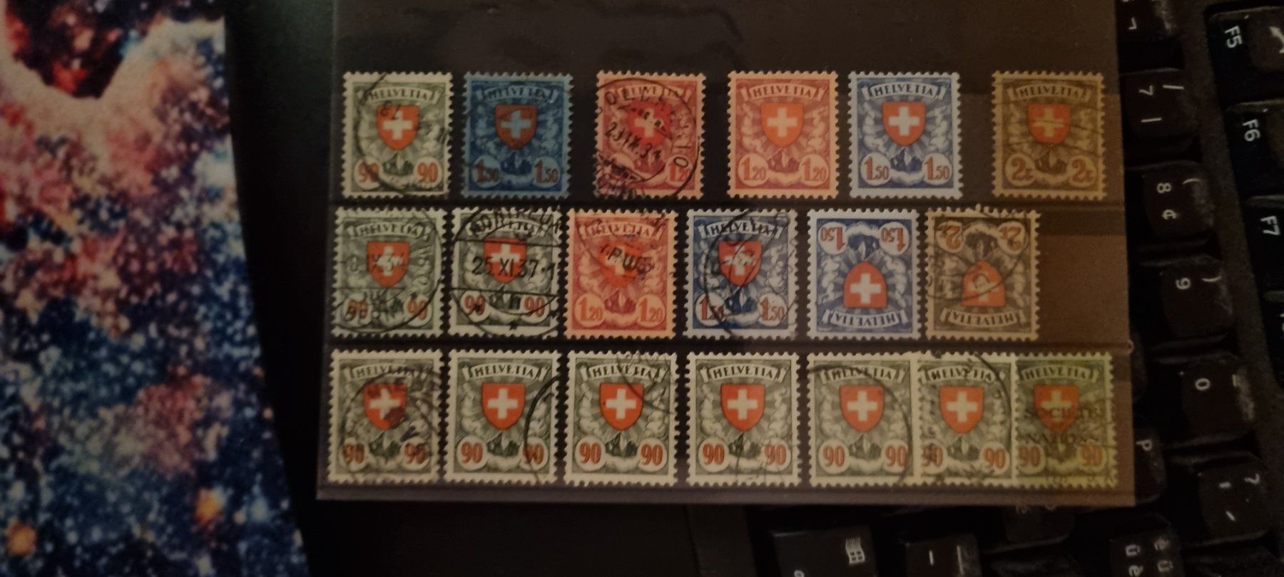Alle Briefmarken: CH WAPPENMUSTER 1924/40/*/**/GEST. – Gebraucht aus Dintikon von bonita099