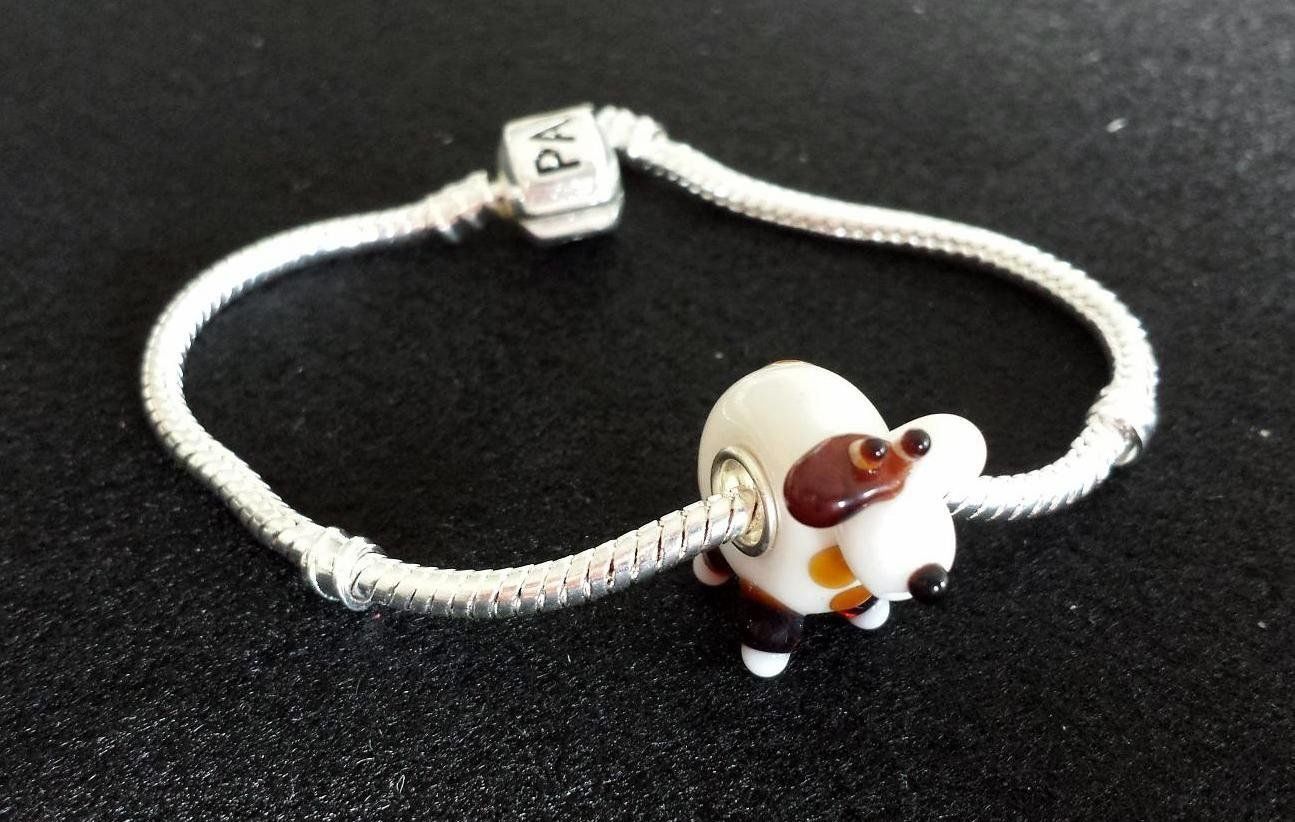 Perle (finte): Lampwork Hund-Glasperle Glass Bead – Nuovo (secondo la descrizione) da Langenthal venduto da flowersNbirds 7