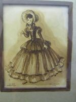 Biedermeier-Aquarell ELLEN SCHAUSS 1946