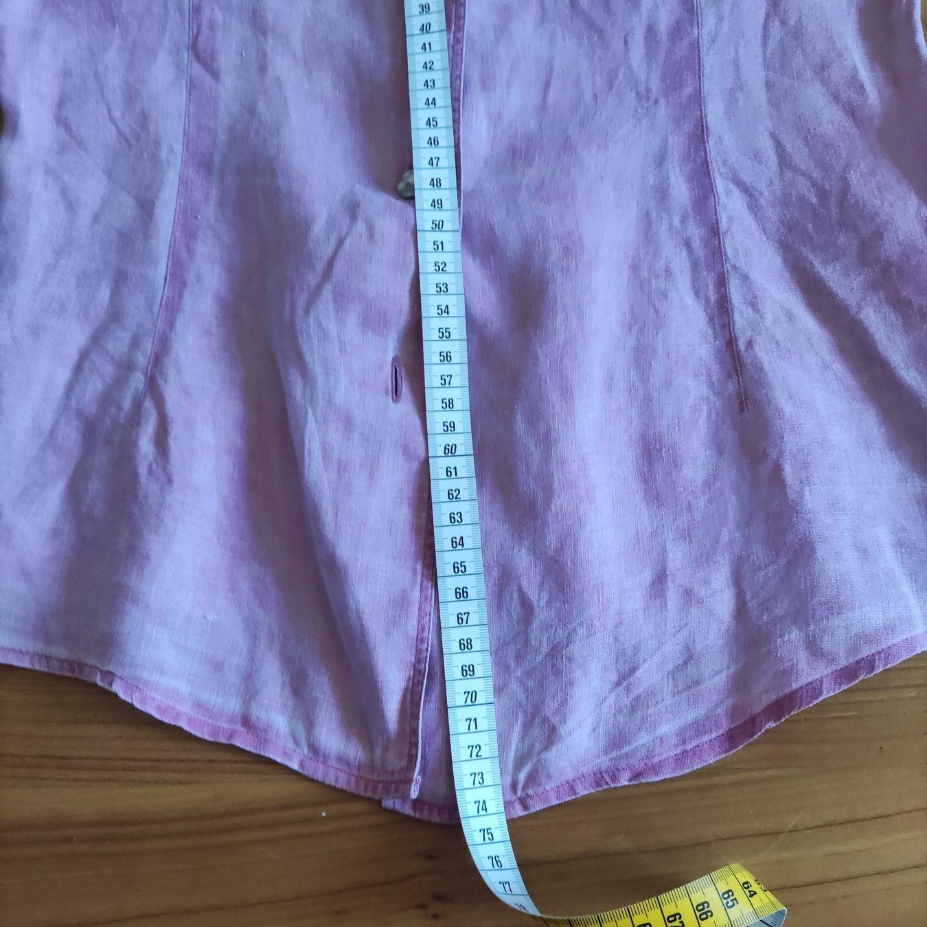 Camicette: Einhorn angenehme leichte Leinen Bluse mit Perlmutknöpfen – Usato da Solothurn venduto da Csw1 6