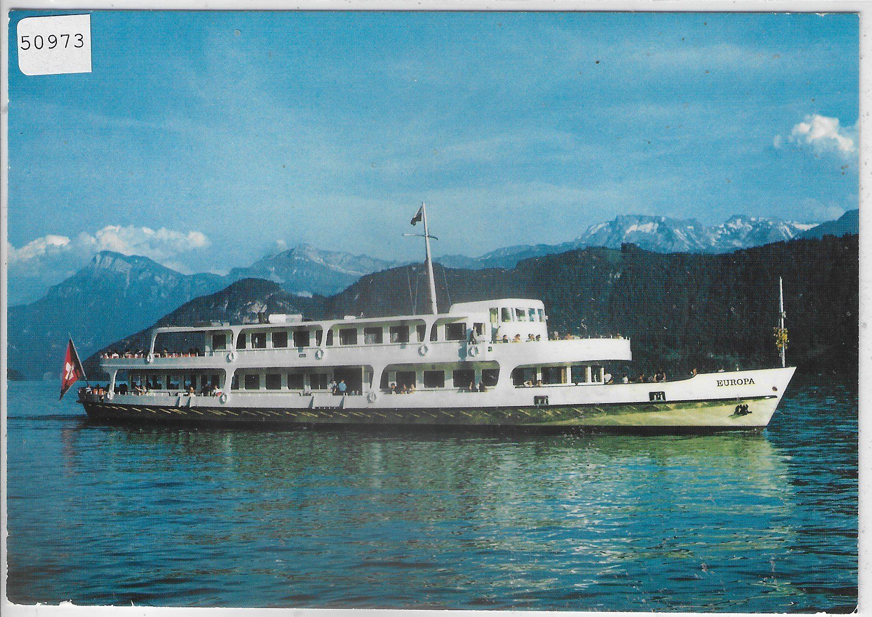 Cartoline postali: Vierwaldstättersee - Schiff "Europa" – Usato da Ettingen venduto da Kartenplanet