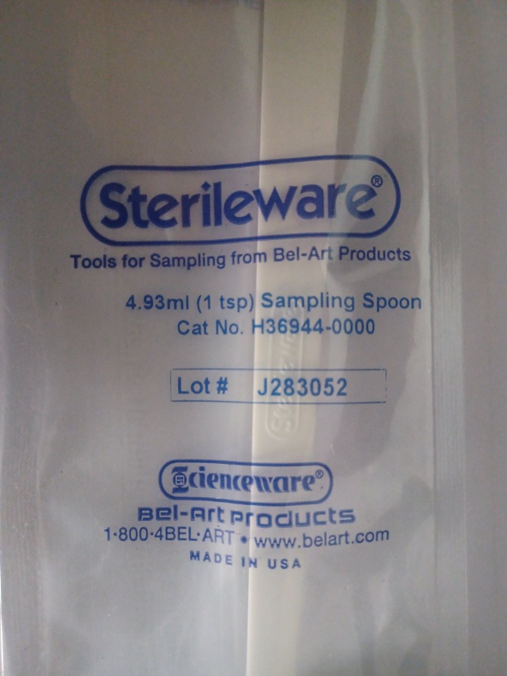 Cucchiai: 20x Probeentnahmelöffel einzelnvepackt Sterilware – Nuovo e nell'imballaggio originale da Schupfart venduto da philippb06 3