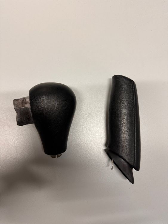 Handbremsgriff & Wählhebel für audi A4 B6 in Schwarz Leder Kaufen auf Ricardo