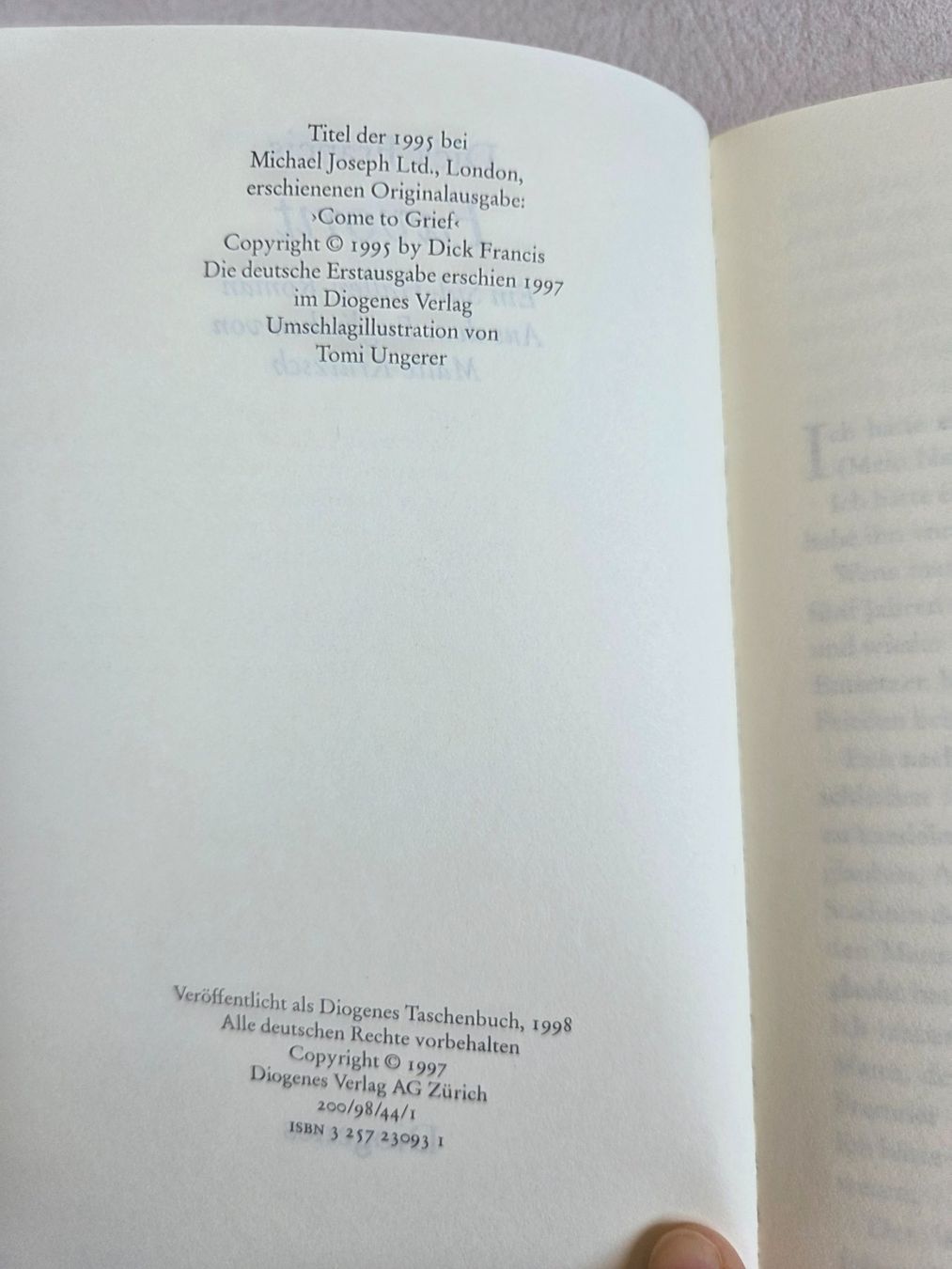 Libri: Dick Francis - Favorit – Usato da Bergdietikon venduto da Tanne_10 3