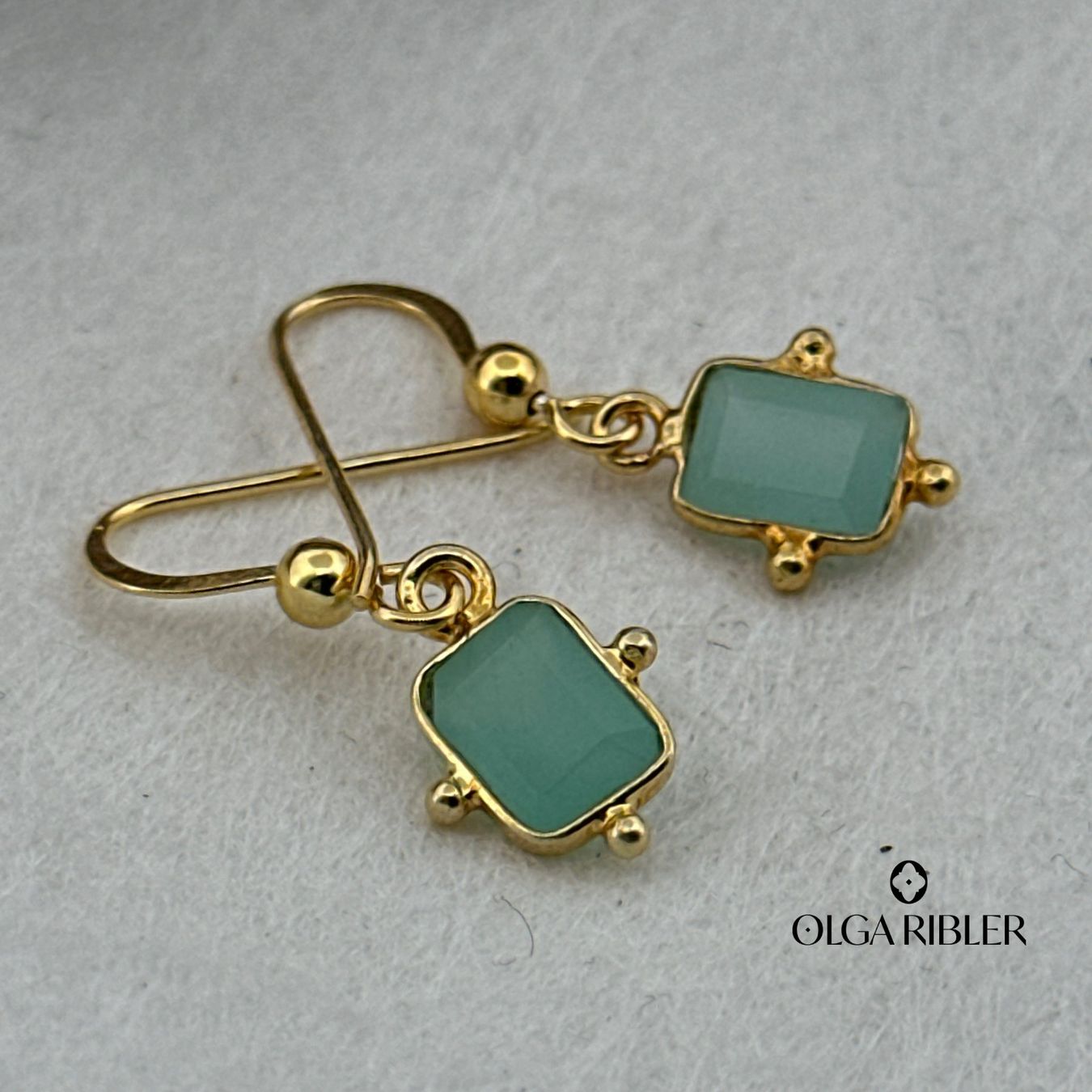 Olga Ribler Ohrringe & -stecker: Sterling Silber 925 Ohrringe mit Amazonite – Neu (gemäss Beschreibung) aus Luzern von Schmuckoutlet 1