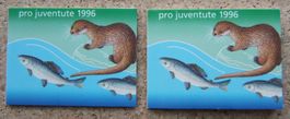 PRO JUVENTUTE 2 MARKENHEFTE 1996 PF