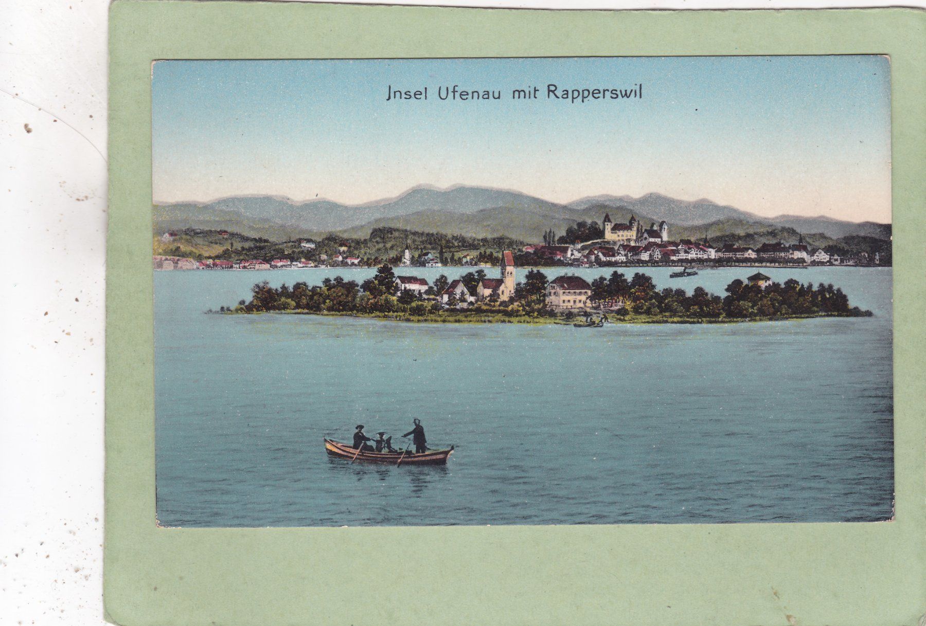 Cartoline postali: Insel Ufenau mit Rapperswil – Usato da Herisau venduto da Lisegrat2008