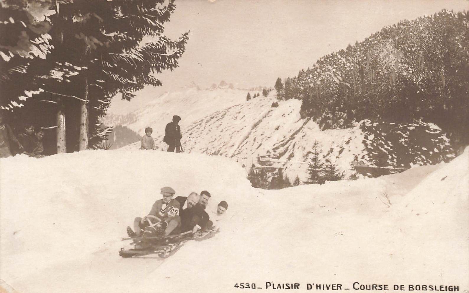 Cartoline postali: Caux VD Bobrennen Wintersport – Usato da Biasca venduto da Blenio71