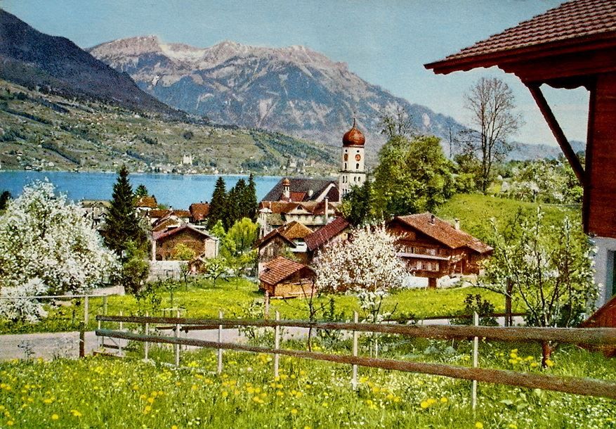 Cartoline postali: SACHSELN mit Pilatus No. 2611 – Usato da Jona venduto da philajona