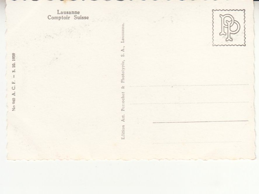 Cartoline postali: Lausanne Comptoir Suisse ca. 1940 – Usato da Bürglen TG venduto da StampGraf 1