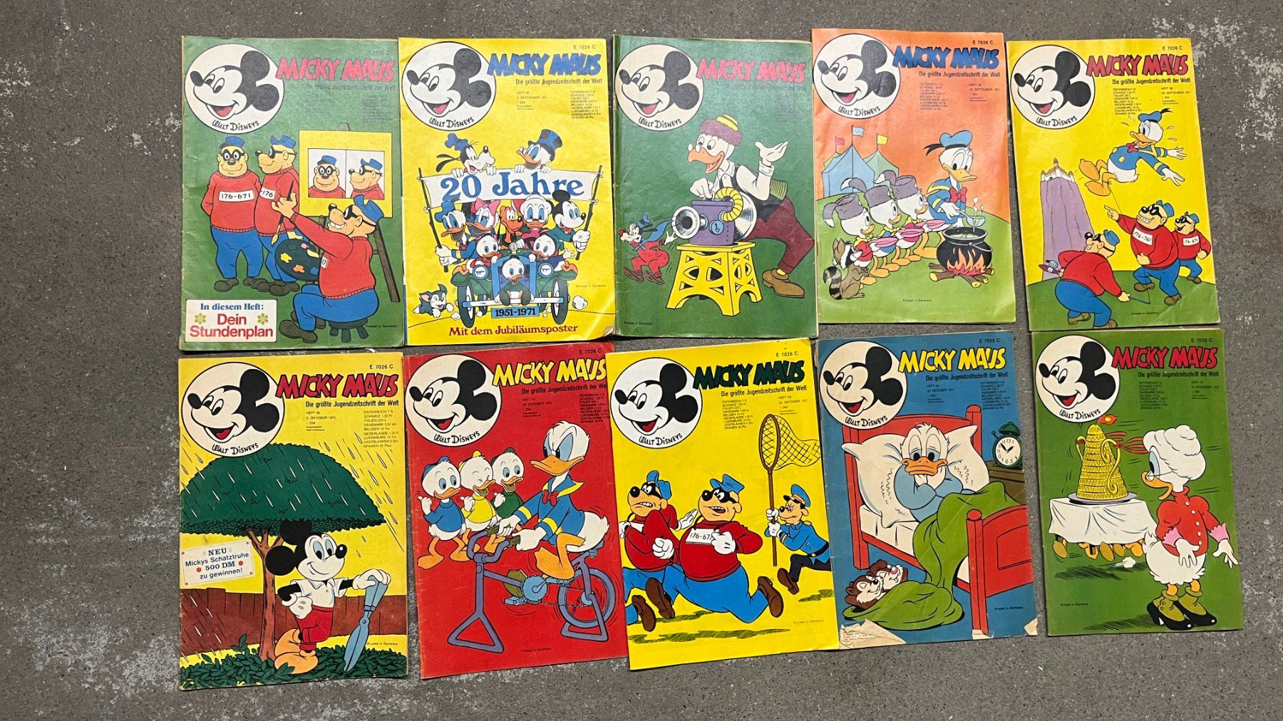 Comics: Micky Maus Comics Konvolut 1971, 35 Stück – Gebraucht aus Bern von daskannweg 2