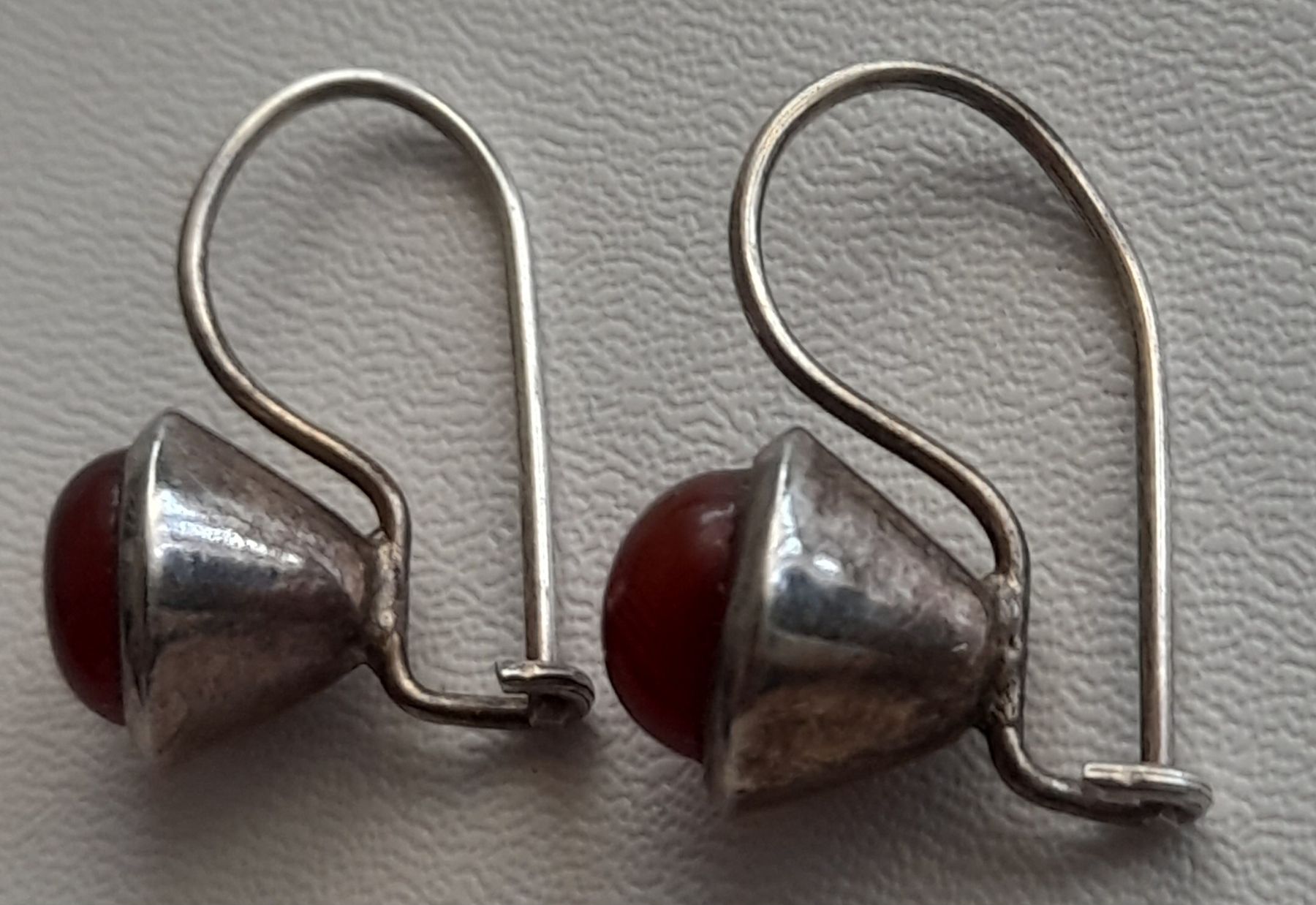 Orecchini pendenti & Orecchini a lobo: Boucles d'oreilles en argent 800,et Cornaline  – Usato da Lausanne venduto da Glam-Luxe 3