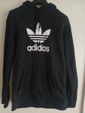 Adidas Hoodie black Logo Print M good condition