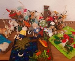 Märchenbilder Filzfiguren 29 Stück Sterntaler zu Haba, Lampe