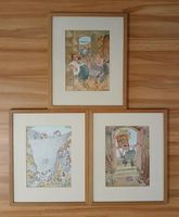 3 Tableaux estampes de d'André Paul.