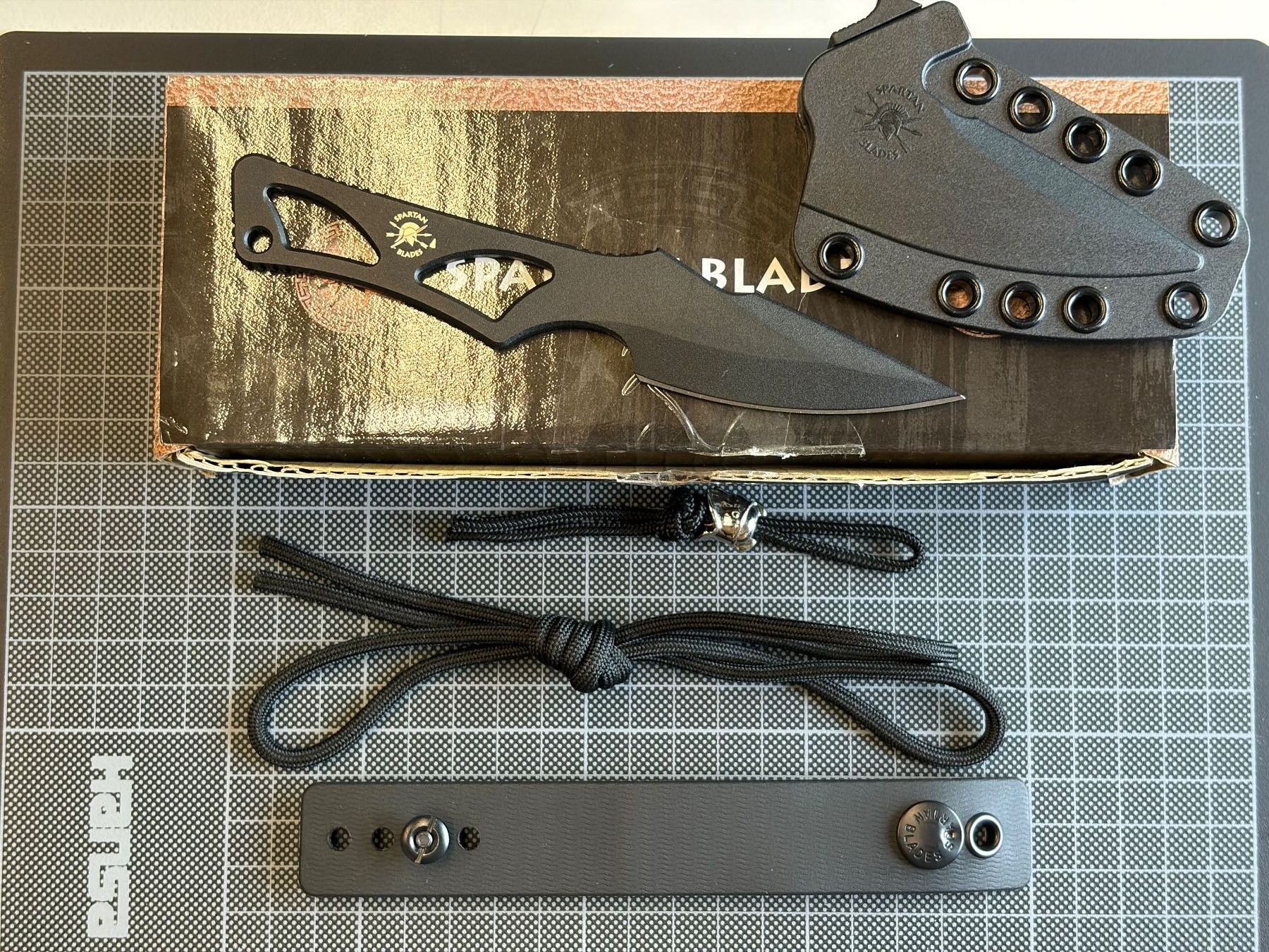 Coltellini militari: SPARTAN BLADES ENYO FIXED BLADE BLACK FIELD GRADE SBBL2BK – Usato da Flums venduto da alpine.fieldnotes 2