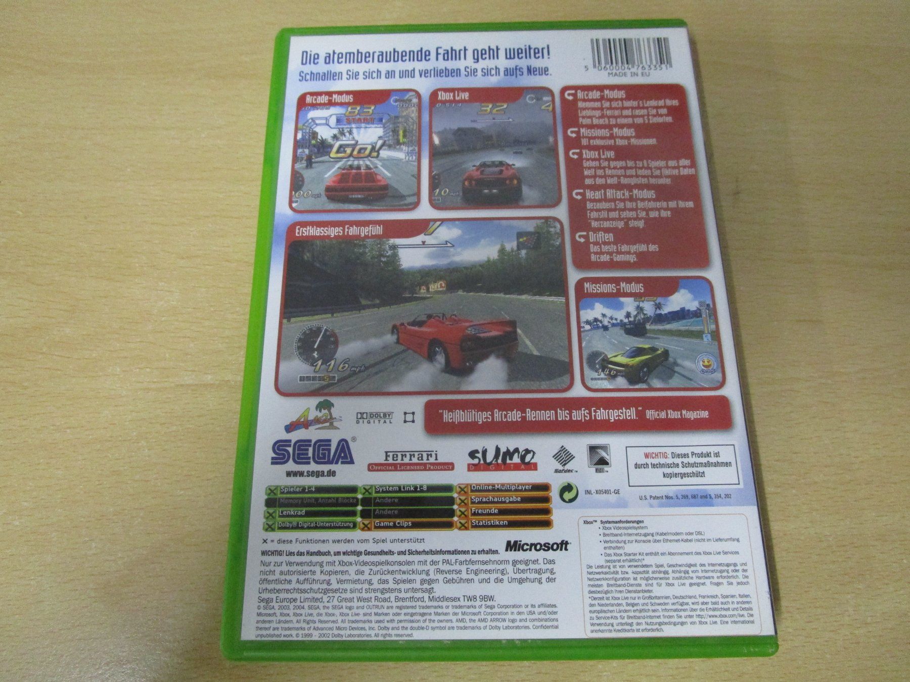 Microsoft Giochi: Outrun 2 Out Run 2 Microsoft Xbox – Usato da Goldau venduto da agestuffer 1