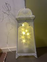 Laterne, Deko Lampe mit Lichterkette,