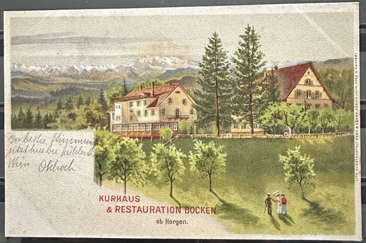 Ansichtskarten: PK Kurhaus Bocken – Gebraucht aus Duebendorf von Fczfanrobi