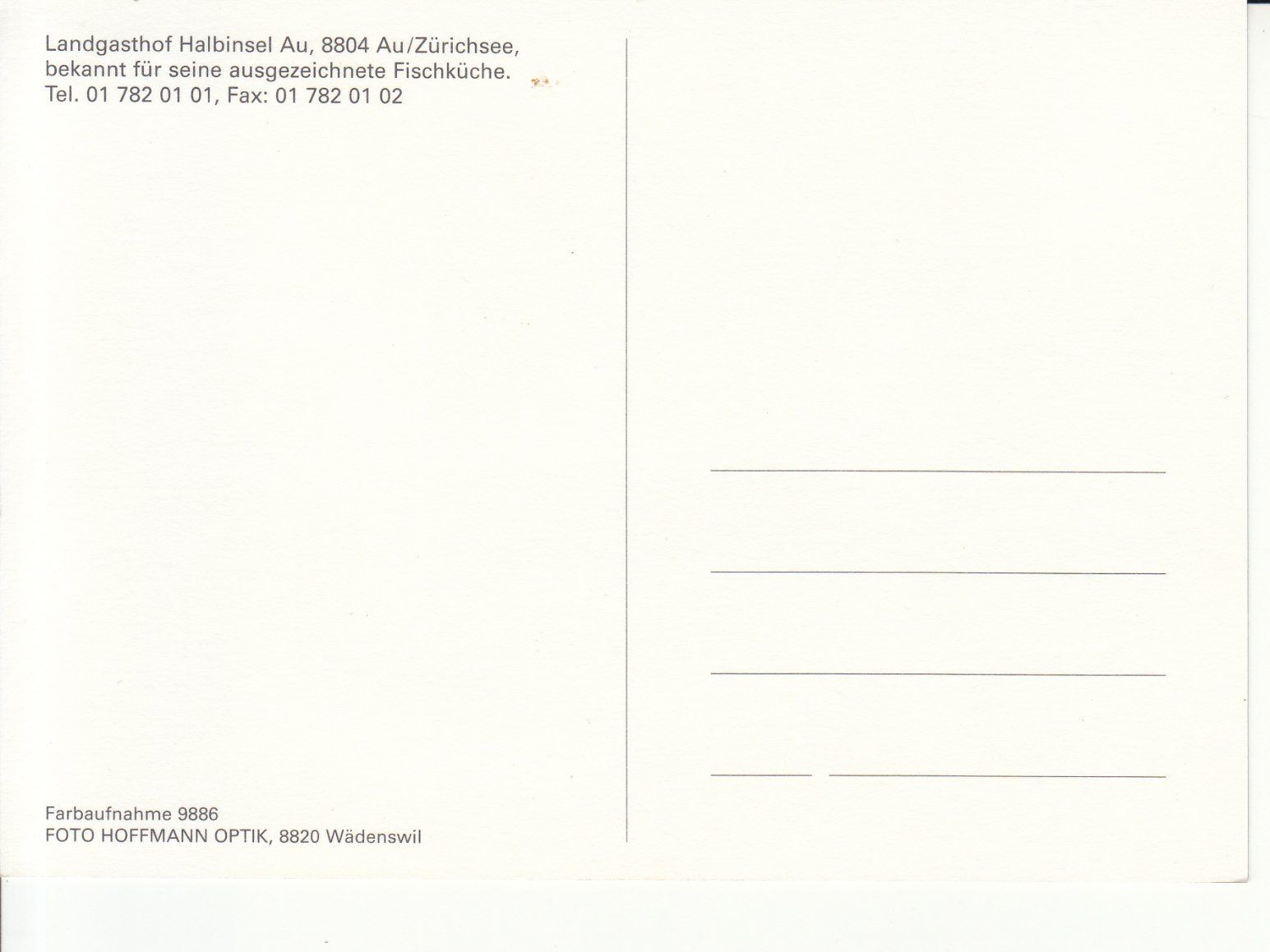Cartoline postali: Halbinsel Au ca. 1980 – Usato da Bürglen TG venduto da StampGraf 1