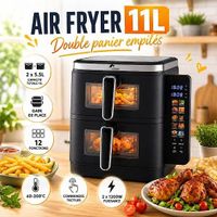Friteuse Air Fryer 11L  Double paniers