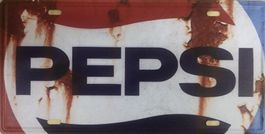 Blechschild Metallschild Pepsi Vintage Dose Flasche PET USA