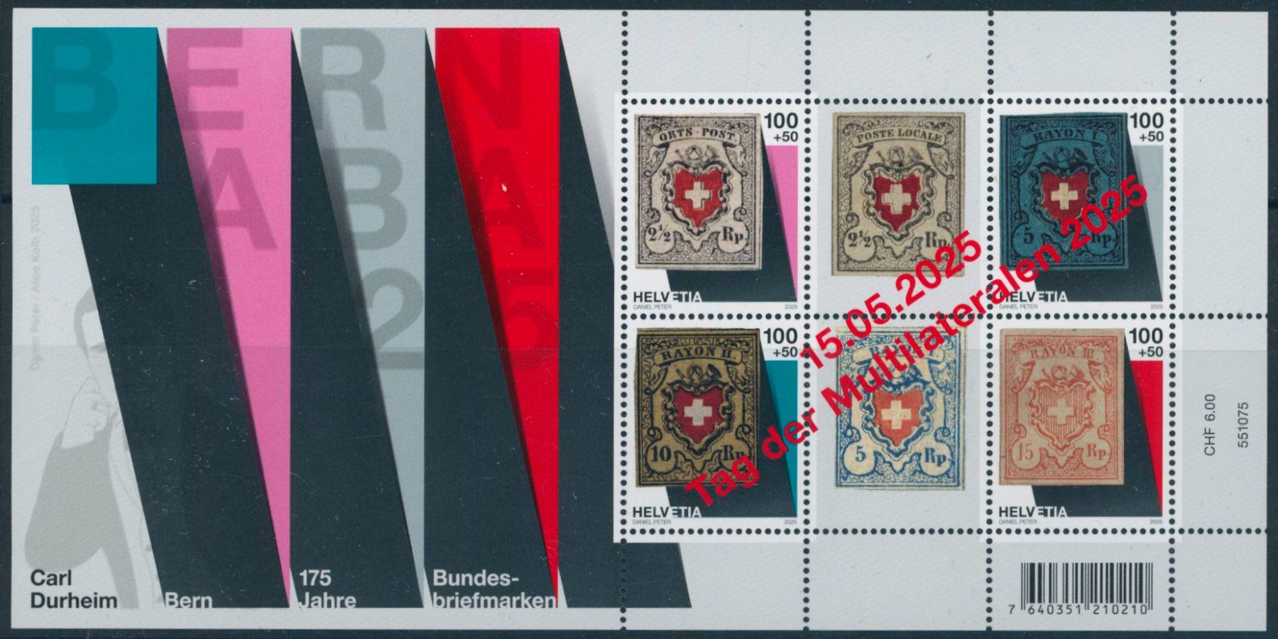 Tutti i francobolli: 2025 - Bernaba - 4 Blocks - postfrisch ** - Spezialausgabe – Nuovo (secondo la descrizione) da Schindellegi venduto da leecollect 1