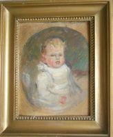 Kind/Baby meisterliches Oelbild 1893