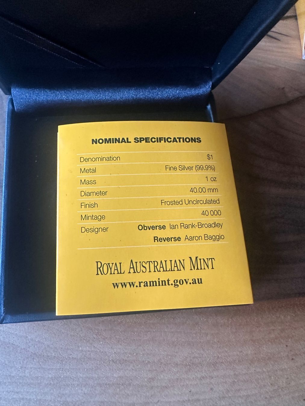 Tutti le monete: 1 Oz Australian Koala Road Sign 2014 – Nuovo e nell'imballaggio originale da Stäfa venduto da Mpower0 6