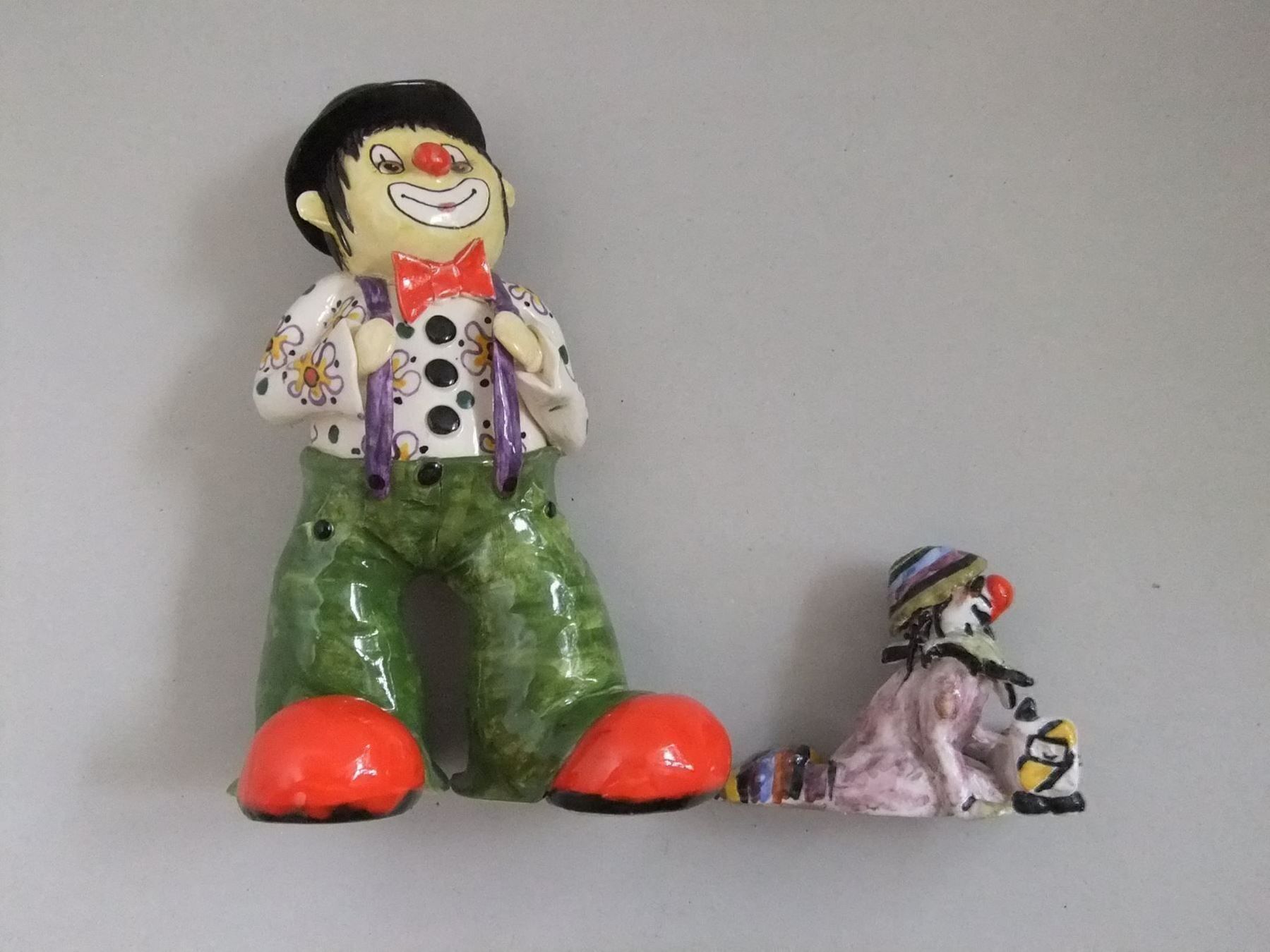 Statuette: Lustige Keramik Clown - Jakob Haas – Usato da Esslingen venduto da eintagammeer 1