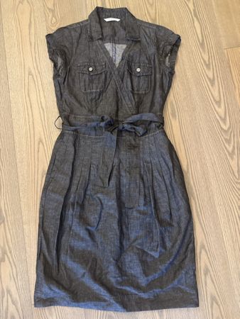 Damen Jeanskleid Marella Grösse 40 Leinen