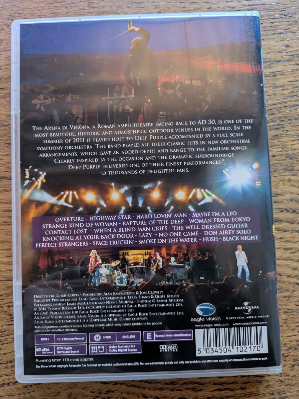 Tutti i DVDs: Deep Purple - Live in Verona (DVD - Code 0) – Usato da Männedorf venduto da Pacer19 1