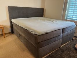 Boxspringbett 180x200 Tacoma grau